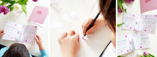diy karte osterkarte mit hase