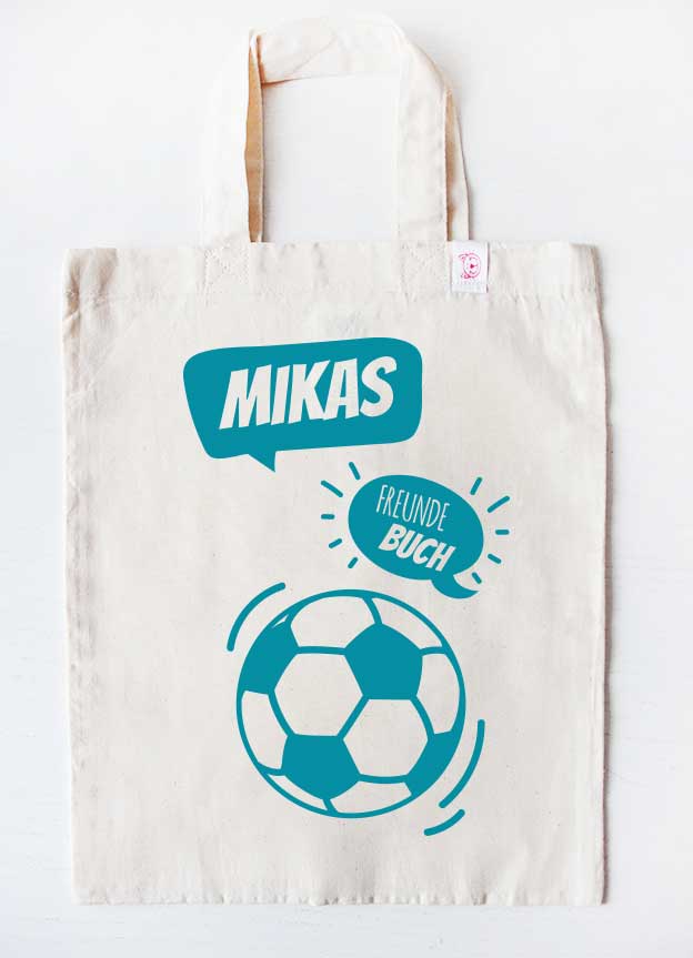freundebuch-tasche-beige-fussball-tuerkis-freundebuchbeutel-mit-namen