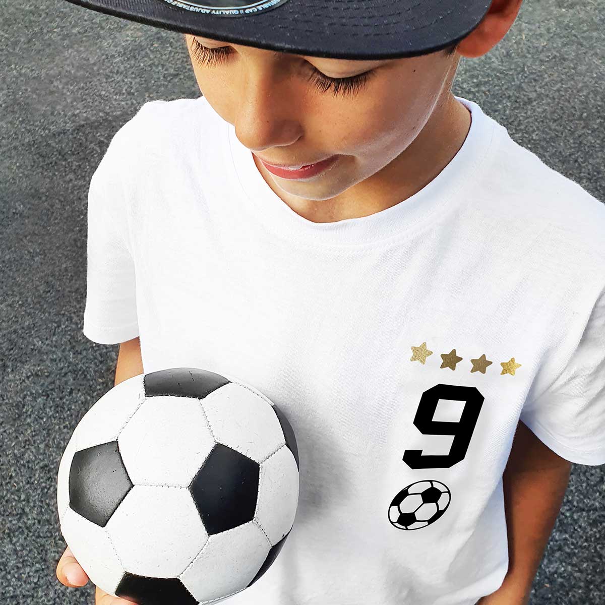 Geburtstagsshirt Fußball 9 Jahre nähfein