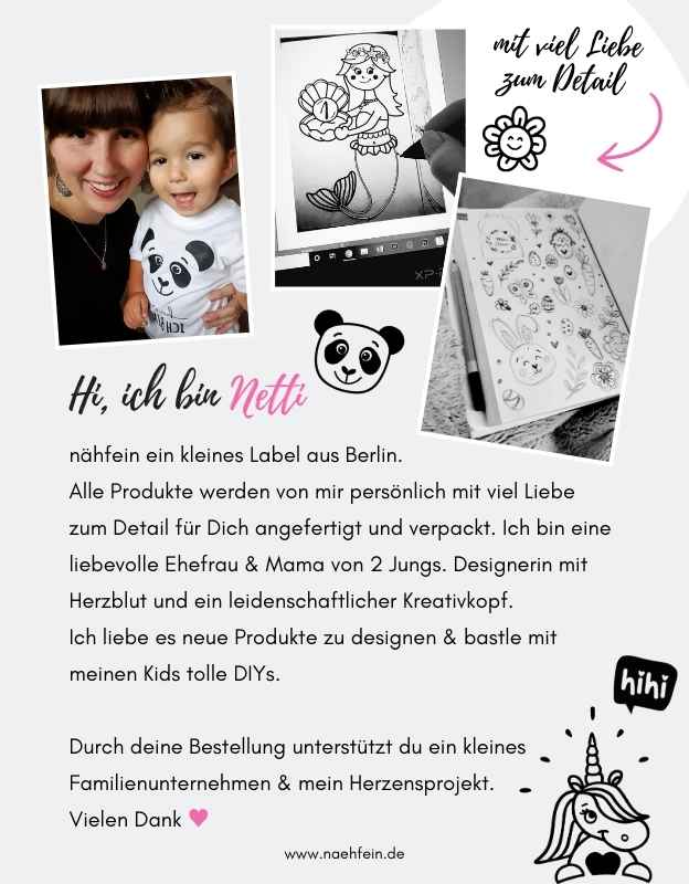 naehfein kleines Label aus Berlin - Übermich - personalisierte Kinderprodukte