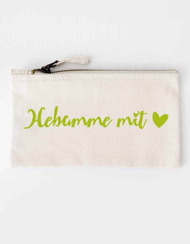 Federtasche | Hebamme mit Herz