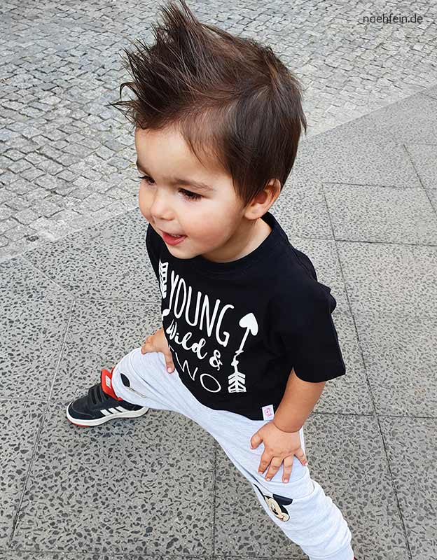 geburtstagsshirt -young wild two -naehfein -Kindergeburtstagsshirt mit Wunschzahl -Kindershirt zum Geburtstag