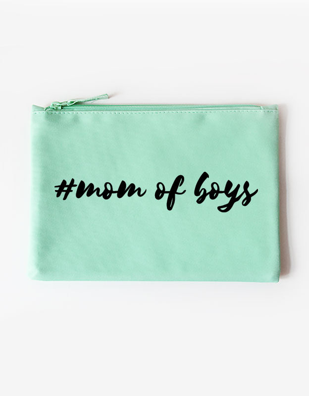 tasche - mom of boys - mint schwarz