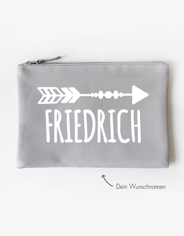 tasche - pfeil - grau weiß