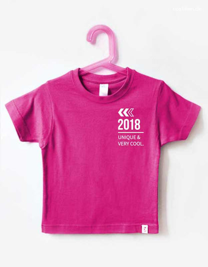 Geburtstagsshirt 8 Jahre Mädchen - Design limited edition - pinkes Shirt weißer Aufdruck