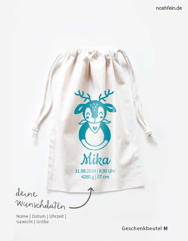 geschenkbeutel-geburt-groesse-M-baby-elch-tuerkis