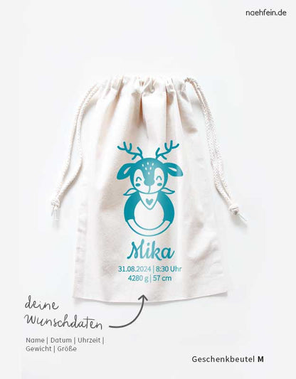 geschenkbeutel-geburt-groesse-M-baby-elch-tuerkis