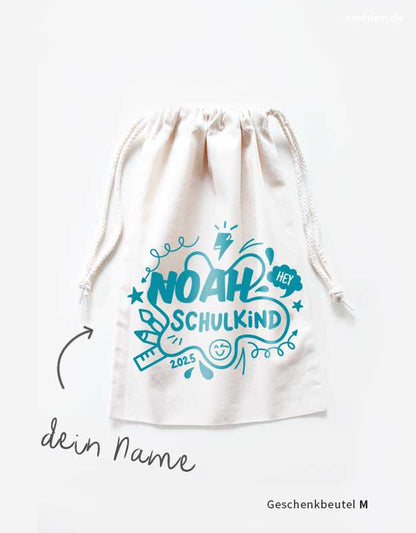 geschenkbeutel-schulkind-einschulungsgeschenk-personalisiert-farbklecks-tuerkis