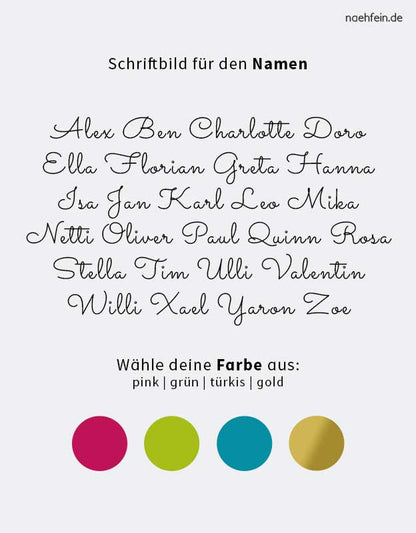 Schriftbild zum Stoffbeutel Kitakind