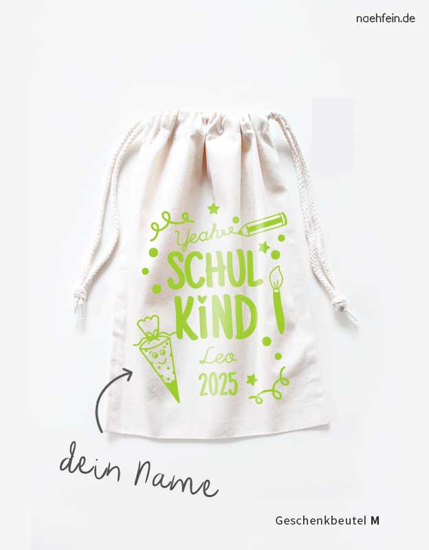 schulkind-beutel-name-gruen-m