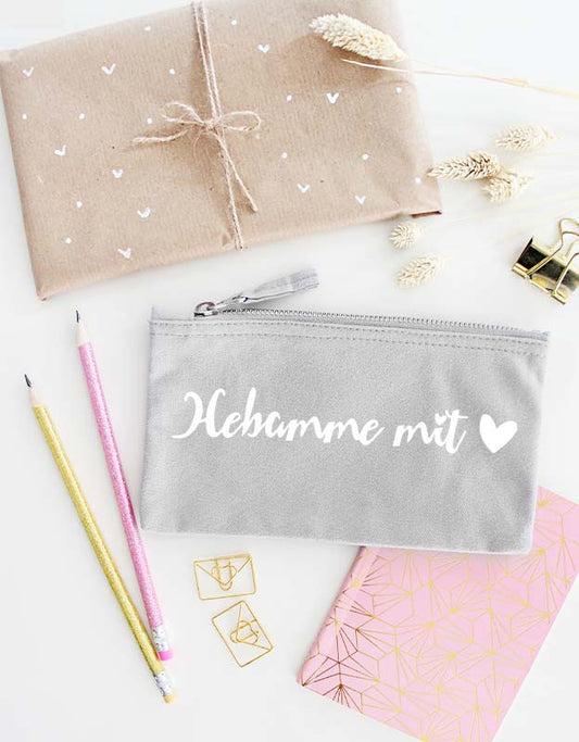 Federtasche | Hebamme mit Herz