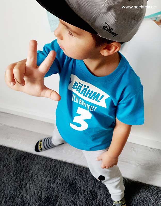 geburtstagsshirt - baehm - 3 jahre - naehfein