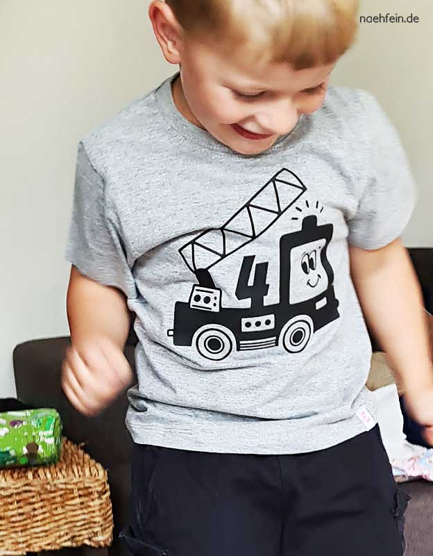 geburtstagsshirt Feuerwehr  -Jjunge - nähfein