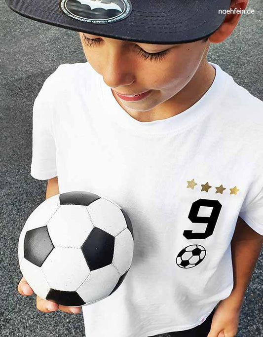 Geburtstagsshirt Fußball Trikot Mika 9 Jahre