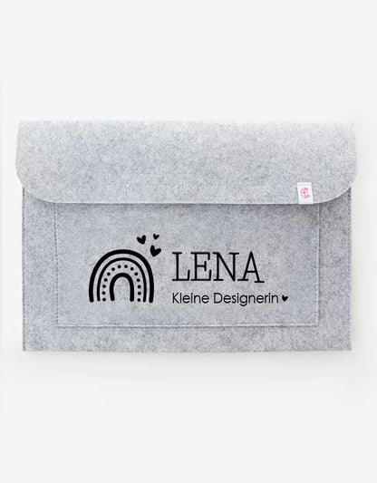 personalisierte-Sammelmappe-Name-regenbogen-schwarz-kunstmappe-kindergarten-schule