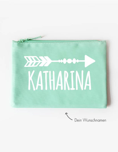 tasche - pfeil - mint weiß